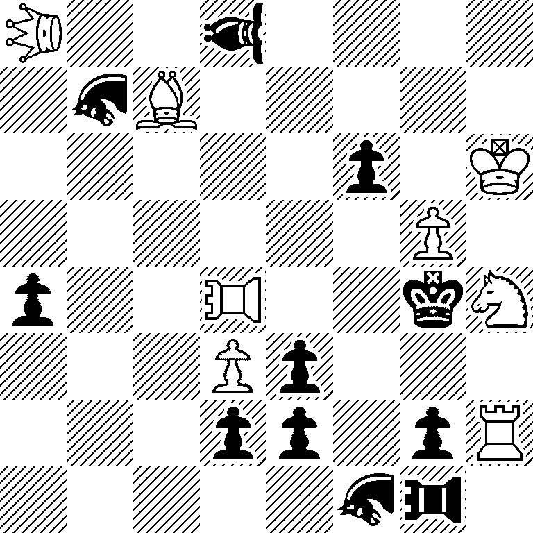 *3Q2*3b4/1*3sB5/5p1K/6P1/p2*3R2kS/3Pp3/3pp1pR/5*3s*3r1