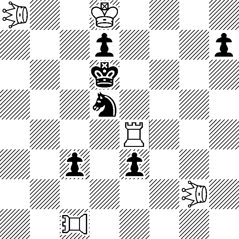 *3Q2K4/3p3p/3k4/3s4/4R3/2p1p3/6*3Q1/2*3R5