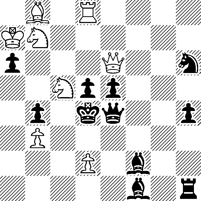 1B1R4/KN6/p3Q2n/2Npp3/1p1kq2p/1P6/3P1b2/5b1r