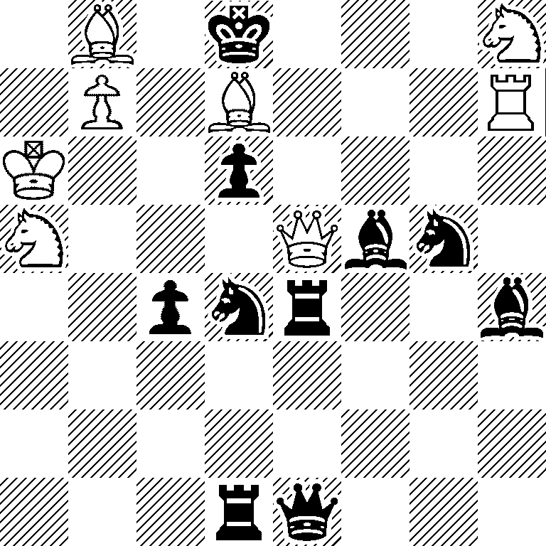 1B1k3N/1P1B3R/K2p4/N3Qbn1/2pnr2b/8/8/3rq3
