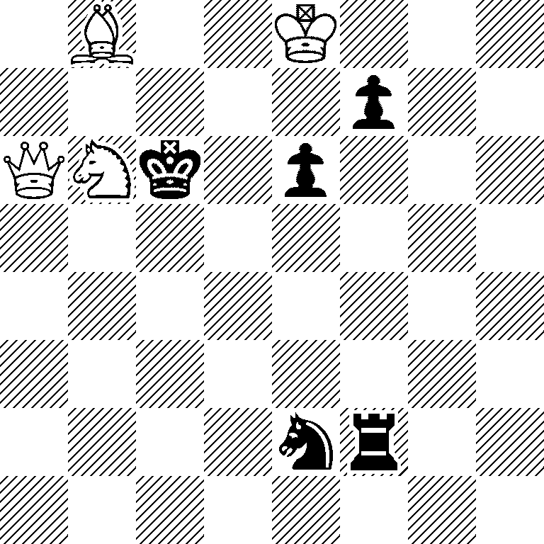 1B2K3/5p2/QNk1p3/8/8/8/4nr2/8
