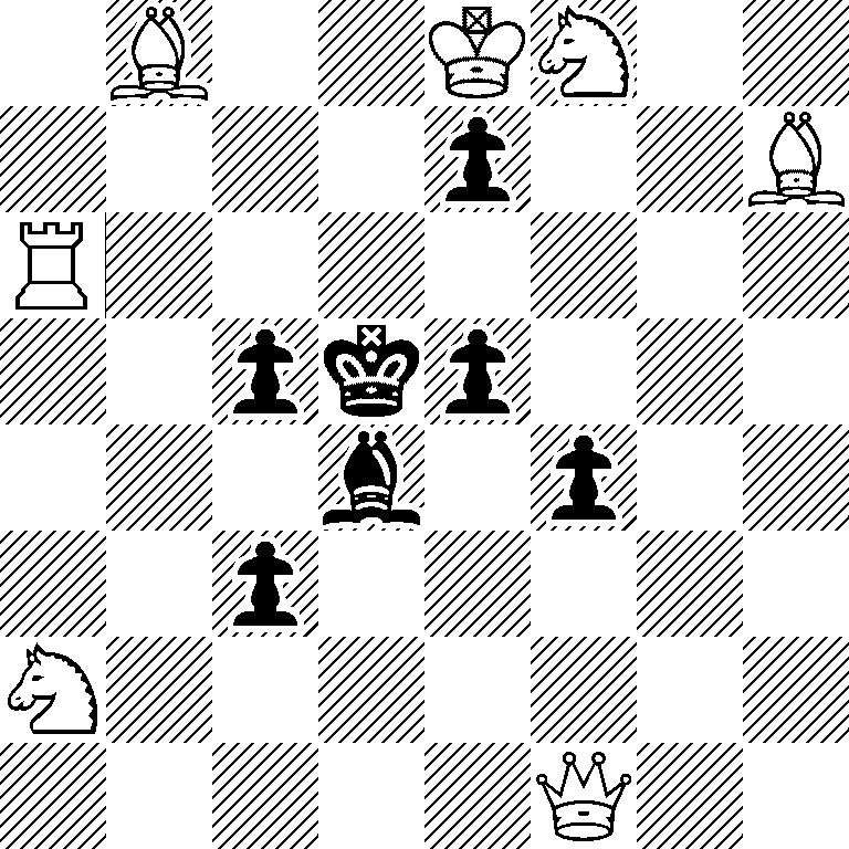 1B2KN2/4p2B/R7/2pkp3/3b1p2/2p5/N7/5Q2