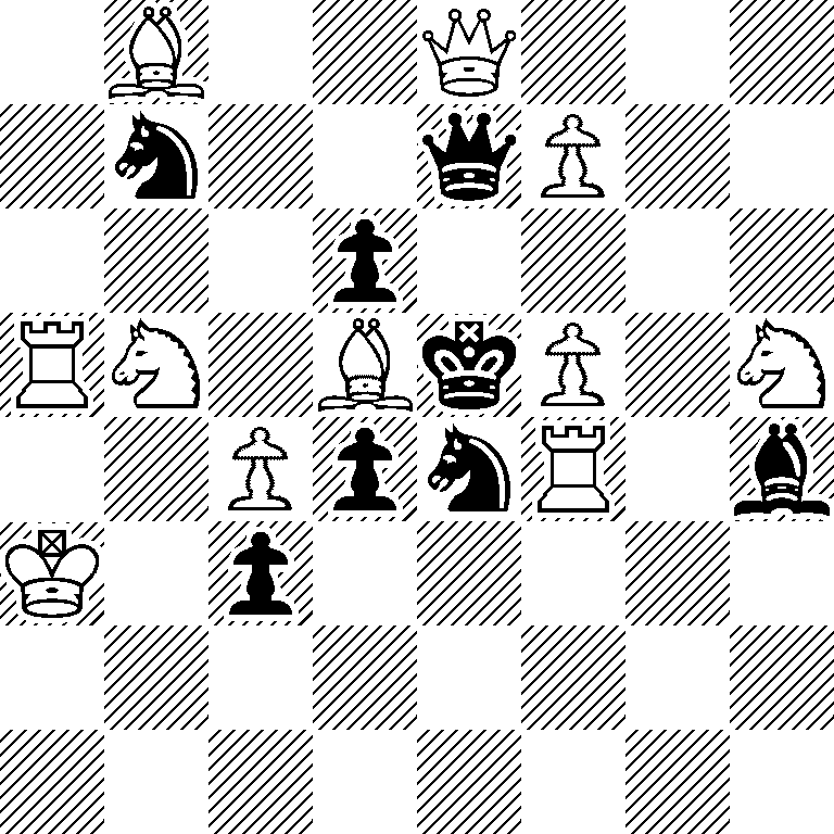 1B2Q3/1n2qP2/3p4/RN1BkP1N/2PpnR1b/K1p5/8/8