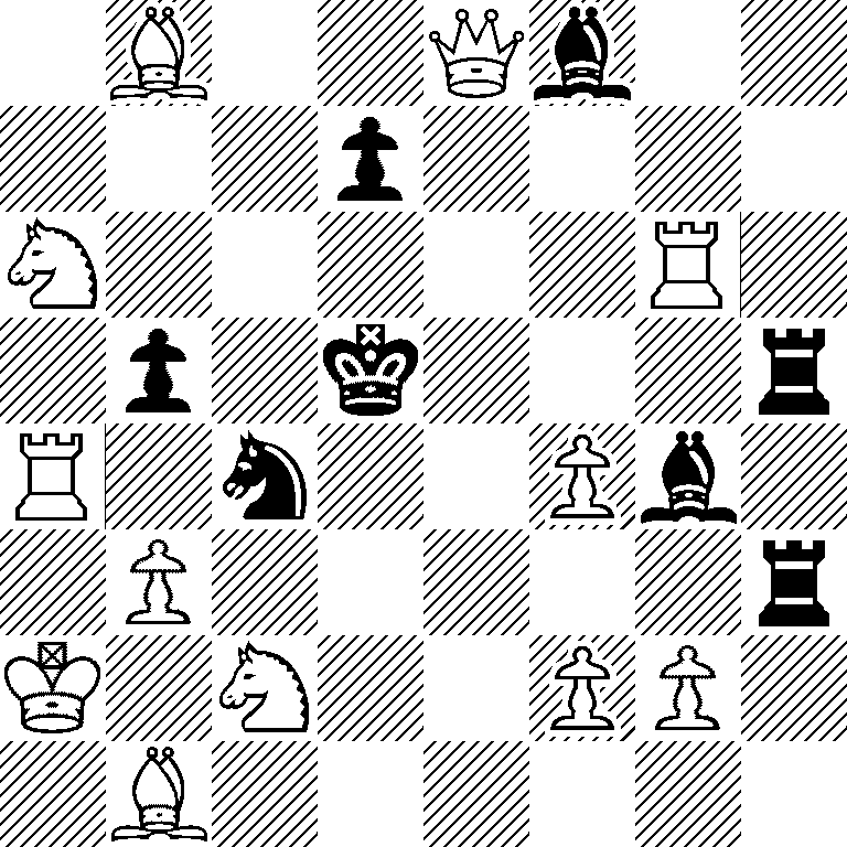 1B2Qb2/3p4/N5R1/1p1k3r/R1n2Pb1/1P5r/K1N2PP1/1B6