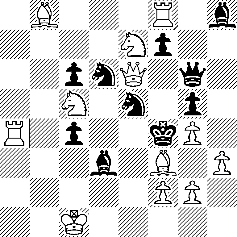 1B3R1b/4Np2/2pnQ1q1/2N1n1p1/R1p2kP1/3b1B1P/5PP1/2K5
