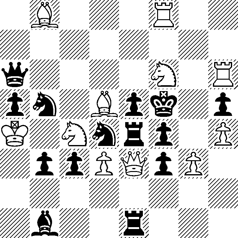 1B3R2/8/q4N1R/pn1Bpk1p/K1Nnrp1P/1ppPQpP1/8/1b2r3