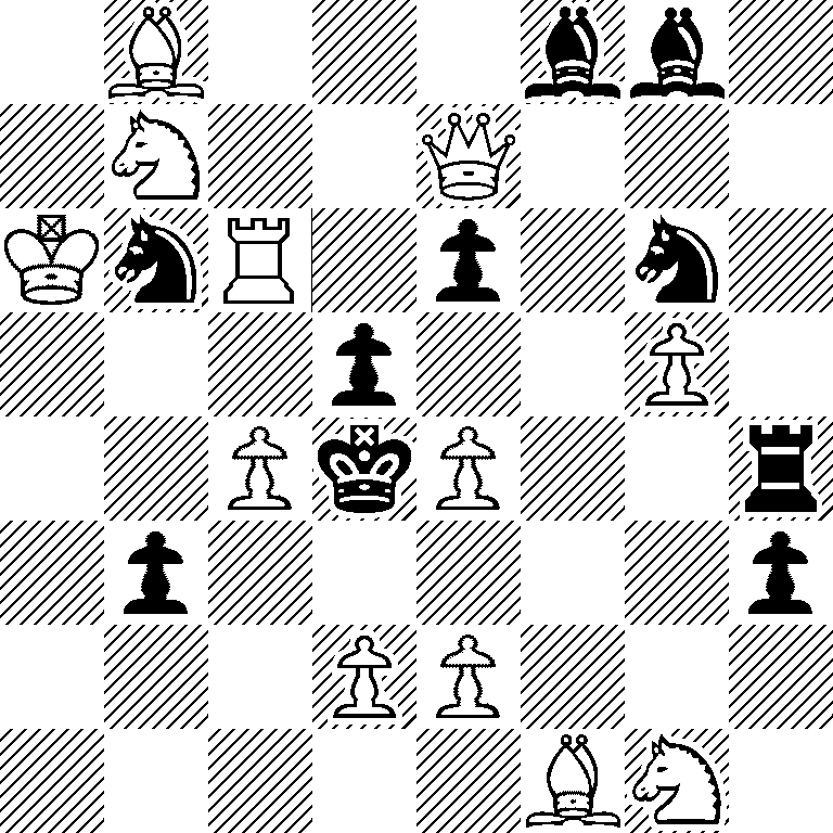 1B3bb1/1N2Q3/KnR1p1n1/3p2P1/2PkP2r/1p5p/3PP3/5BN1