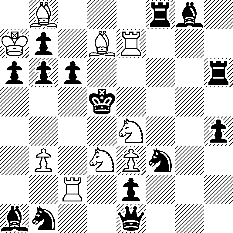 1B3rb1/Kp1BR3/ppp4r/3k4/4N2p/1P1NPn2/2R1p3/bn2q3