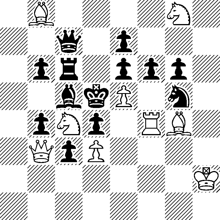 1B4N1/2q1p3/1pr1ppp1/2bkP1n1/1pNp1RB1/1QpP4/7K/8