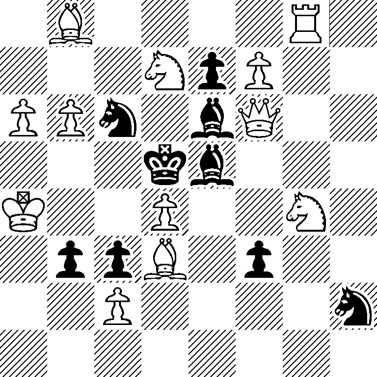 1B4R1/3NpP2/PPn1bQ2/3kb3/K2P2N1/1ppB1p2/2P4n/8