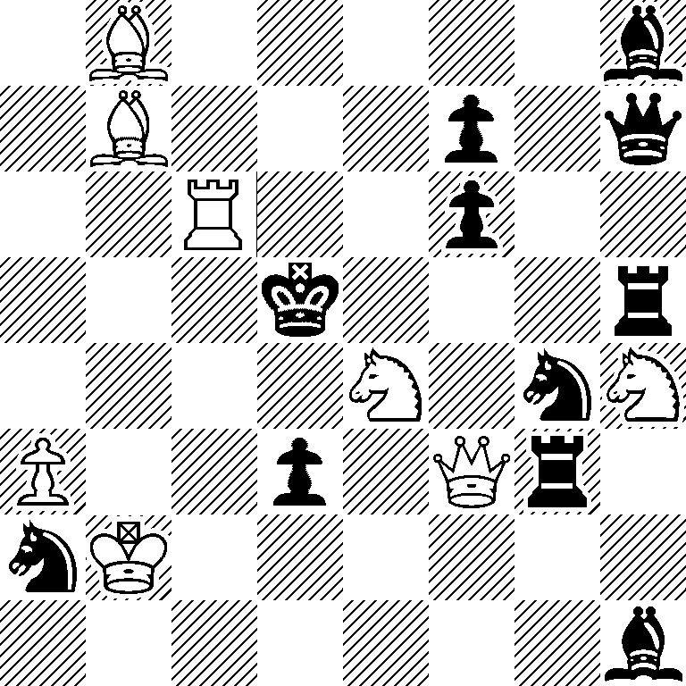 1B5b/1B3p1q/2R2p2/3k3r/4N1nN/P2p1Qr1/nK6/7b