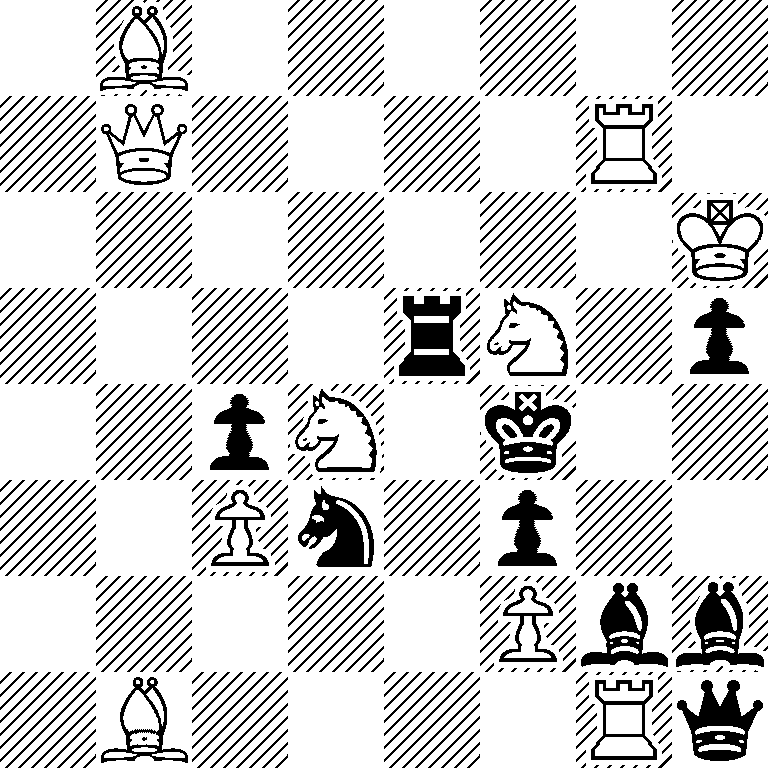 1B6/1Q4R1/7K/4rN1p/2pN1k2/2Pn1p2/5Pbb/1B4Rq