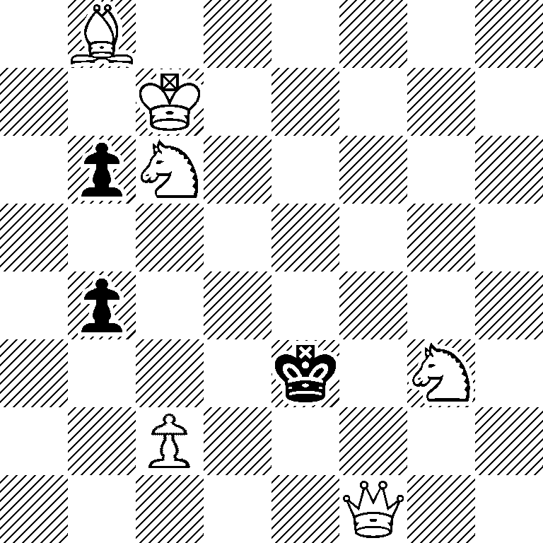 1B6/2K5/1pN5/8/1p6/4k1N1/2P5/5Q2