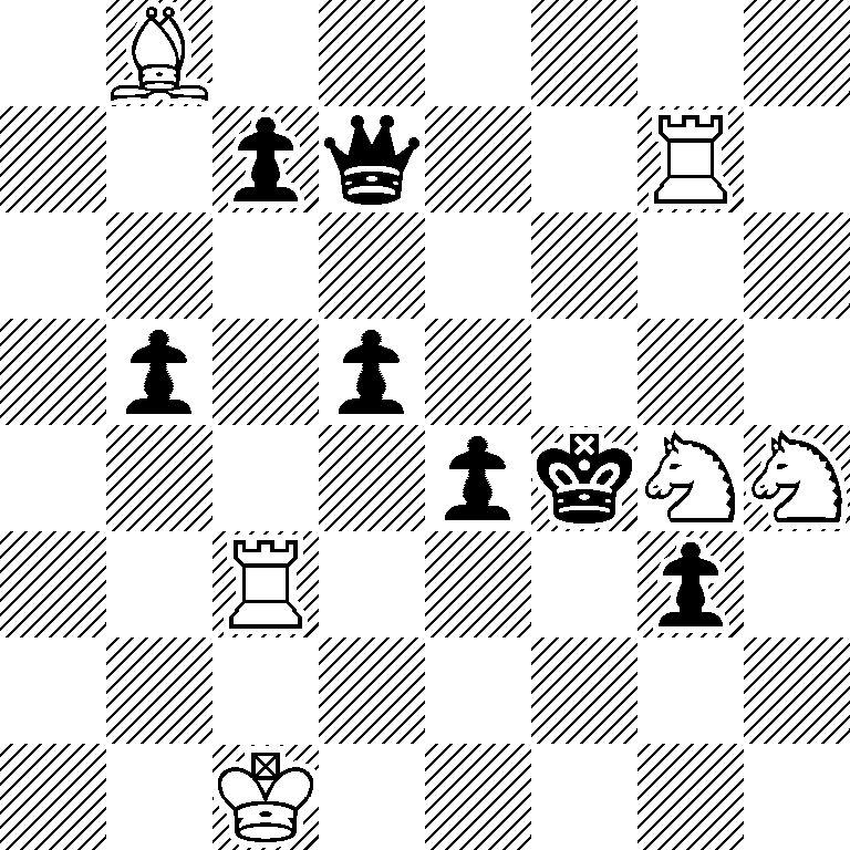 1B6/2pq2R1/8/1p1p4/4pkNN/2R3p1/8/2K5