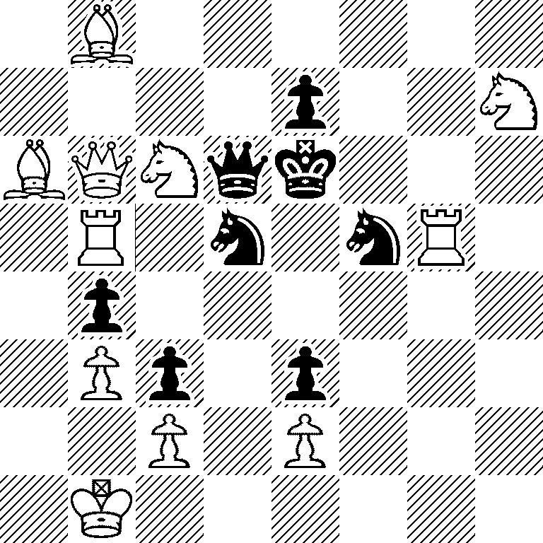 1B6/4p2N/BQNqk3/1R1n1nR1/1p6/1Pp1p3/2P1P3/1K6