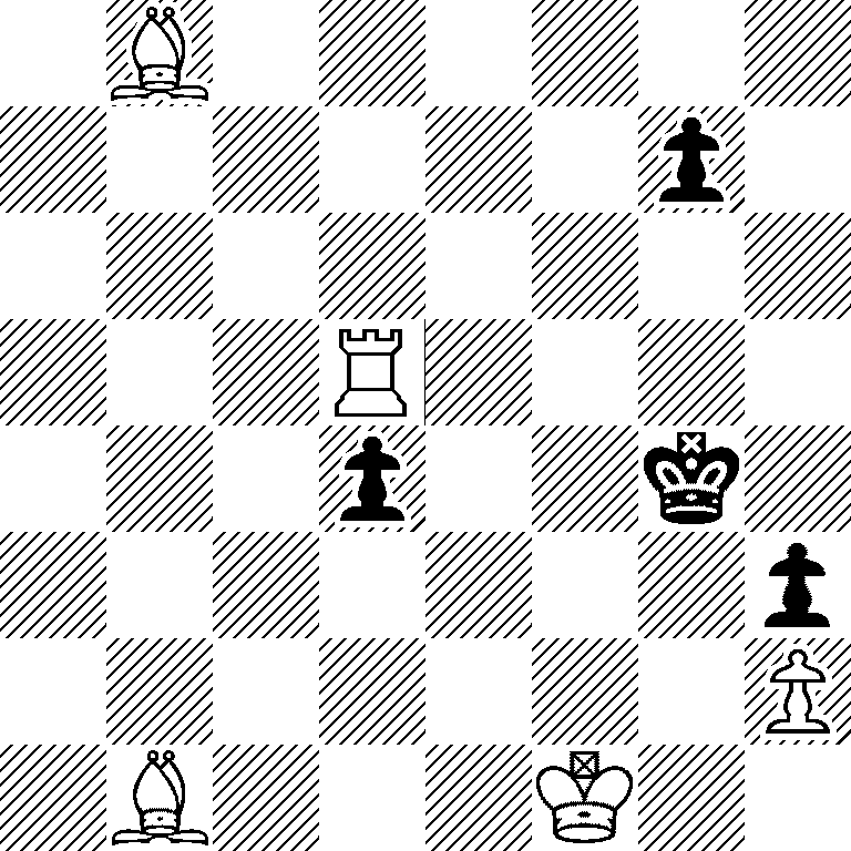 1B6/6p1/8/3R4/3p2k1/7p/7P/1B3K2