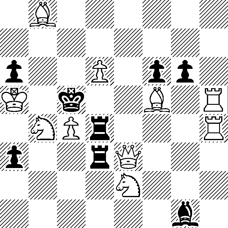 1B6/8/p2P1pp1/K1k2B1R/1NPr3R/p2rQ3/4N3/6b1