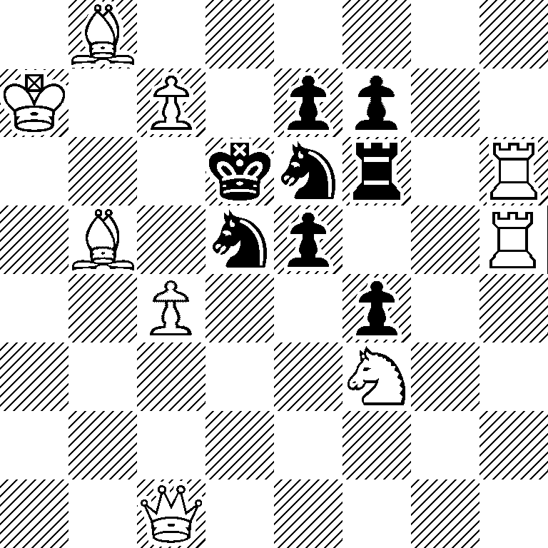 1B6/K1P1pp2/3knr1R/1B1np2R/2P2p2/5N2/8/2Q5