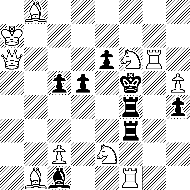 1B6/K7/Q3pNR1/2pp1k1P/5r1p/5r2/2P1N3/1Bb2R2