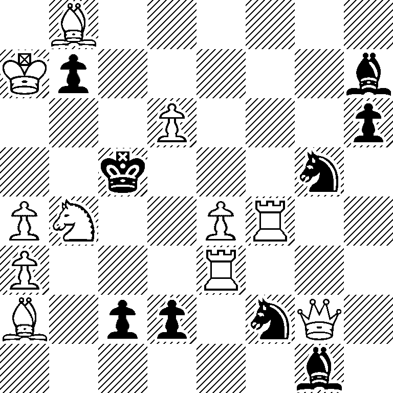 1B6/Kp5b/3P3p/2k3n1/PN2PR2/P3R3/B1pp1nQ1/6b1