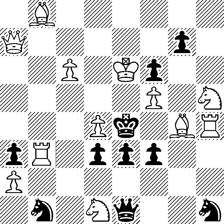 1B6/Q5p1/2P1Kp2/5P1N/3Pk1BR/pR1ppp2/P7/1n1Nq2n