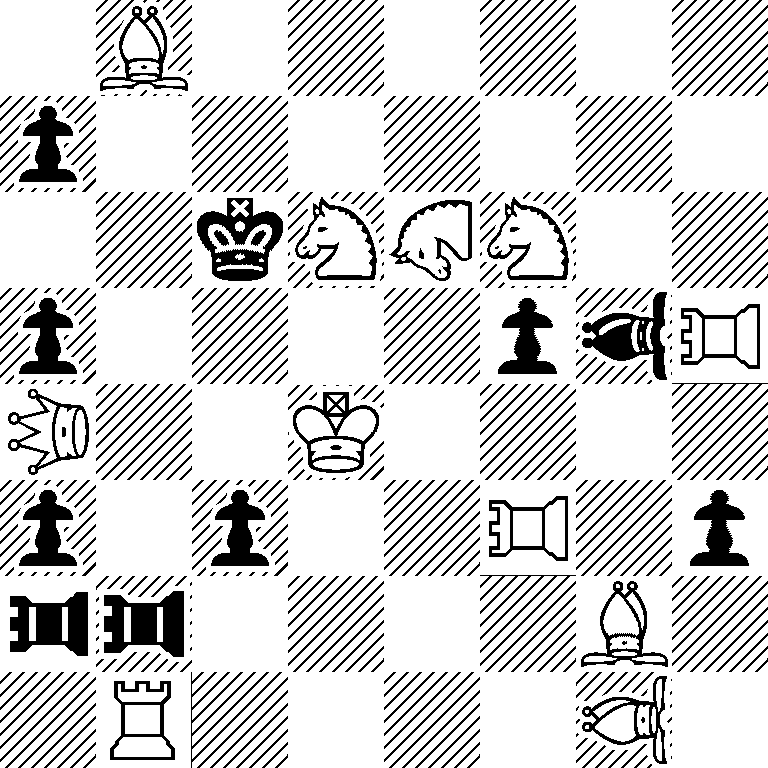 1B6/p7/2kS*3SS2/p4p*3b*3R/*3Q2K4/p1p2*3R1p/*3r*3r4B1/1R4*3B1