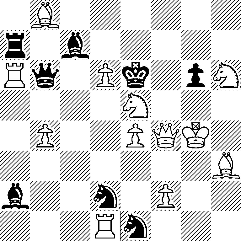 1B6/r1b5/Rq1Pk1pN/4N3/1P2PQK1/7B/b2n1P2/3Rn3