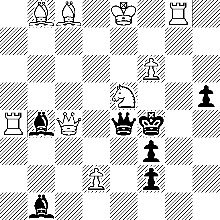 1BB1K1R1/8/5P2/4N2p/RbQ1qk2/5p2/3P1p2/1b6