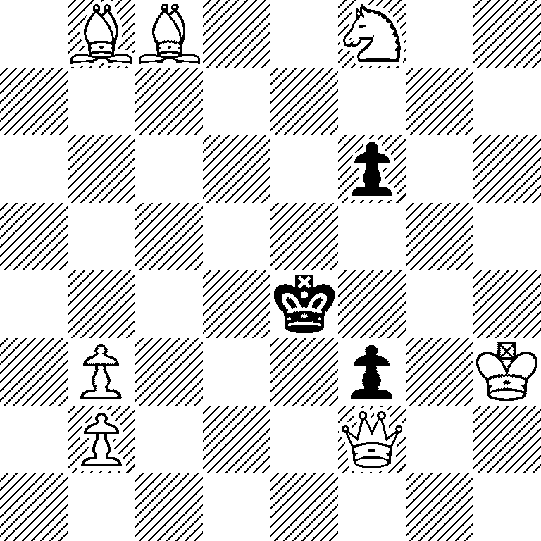 1BB2N2/8/5p2/8/4k3/1P3p1K/1P3Q2/8