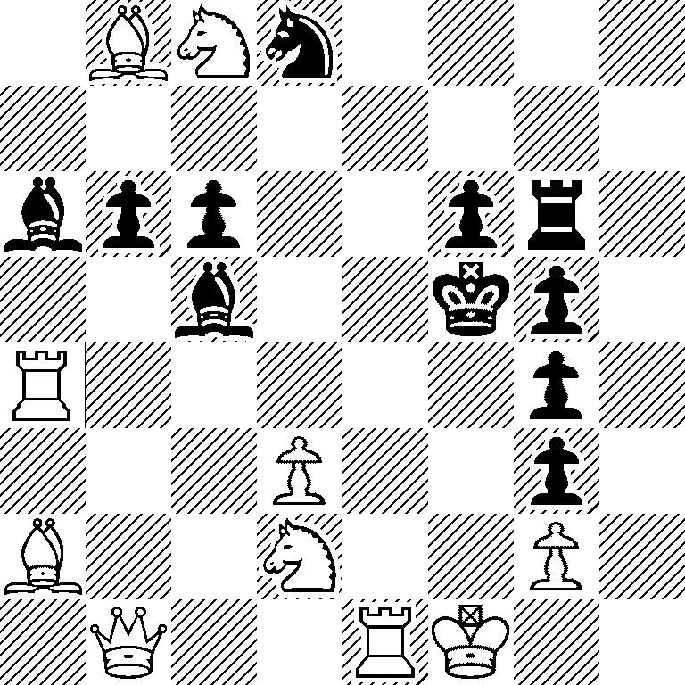 1BNn4/8/bpp2pr1/2b2kp1/R5p1/3P2p1/B2N2P1/1Q2RK2