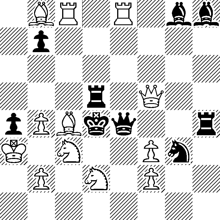 1BR1R1bb/1p6/8/3r1Q2/pPBkq2r/K1N2Pn1/1P1N1P2/8