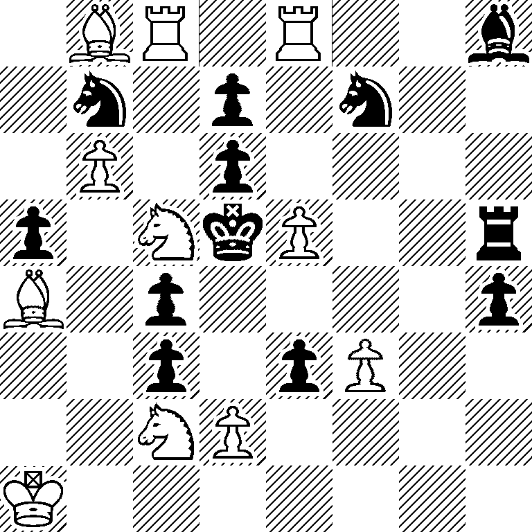1BR1R2b/1n1p1n2/1P1p4/p1NkP2r/B1p4p/2p1pP2/2NP4/K7