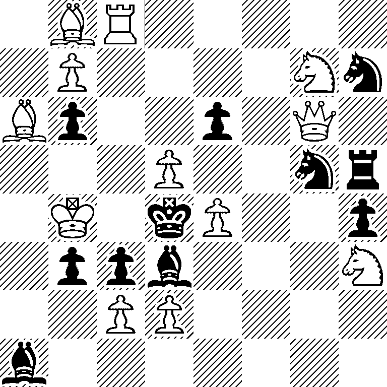 1BR5/1P4Nn/Bp2p1Q1/3P2nr/1K1kP2p/1ppb3N/2PP4/b7