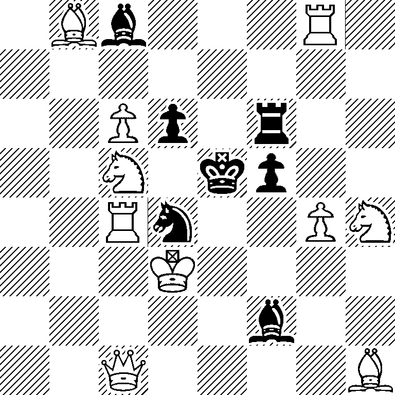 1Bb3R1/8/2Pp1r2/2N1kp2/2Rn2PN/3K4/5b2/2Q4B