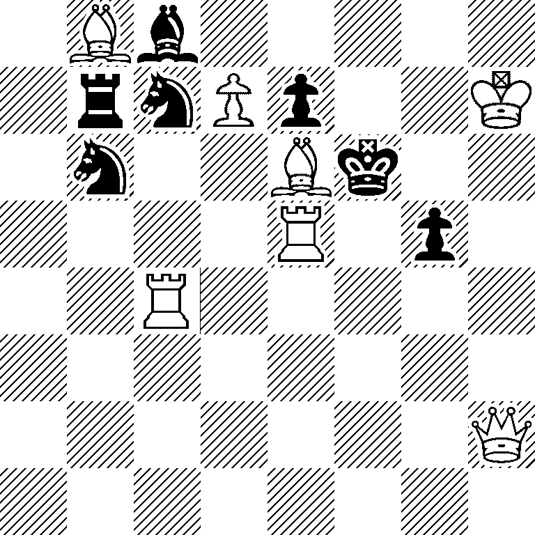 1Bb5/1rnPp2K/1n2Bk2/4R1p1/2R5/8/7Q/8
