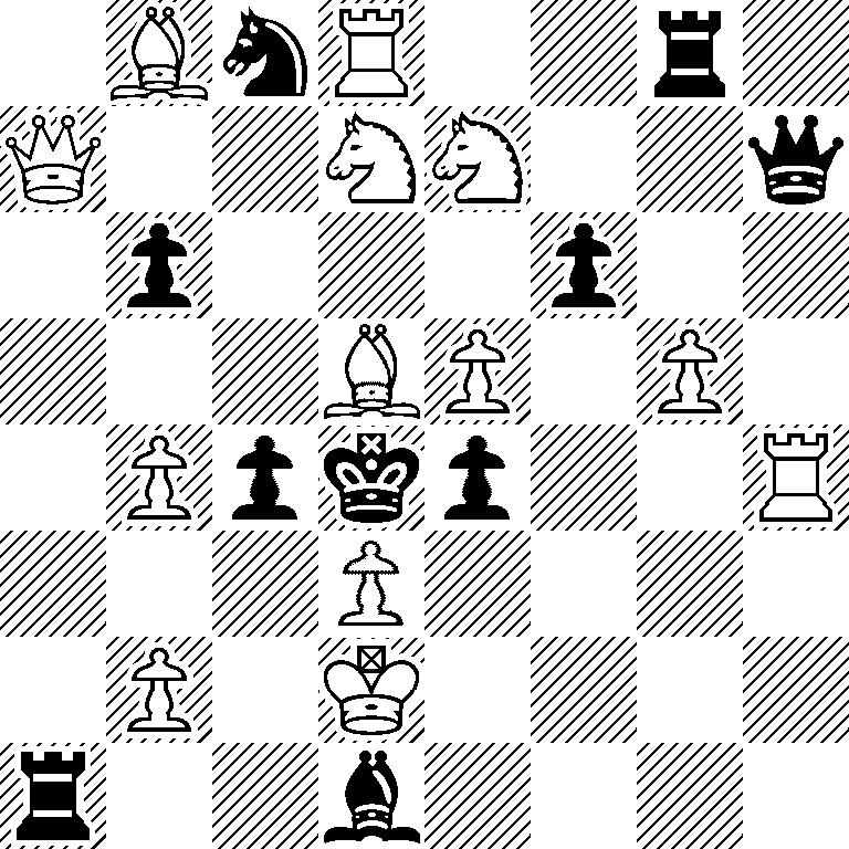 1BnR2r1/Q2NN2q/1p3p2/3BP1P1/1Ppkp2R/3P4/1P1K4/r2b4