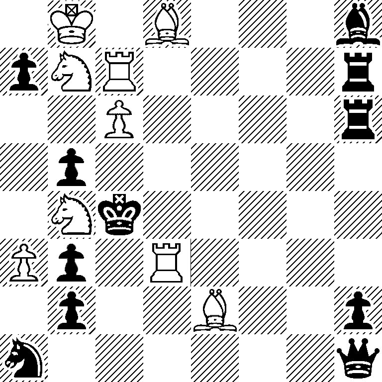 1K1B3b/pNR4r/2P4r/1p6/1Nk5/Pp1R4/1p2B2p/n6q