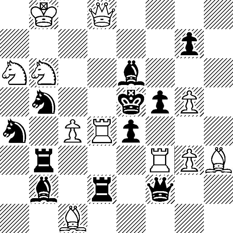 1K1Q4/6p1/NN2b3/1n2kpP1/n1PRp3/1r3RPB/1b1r1q2/2B5