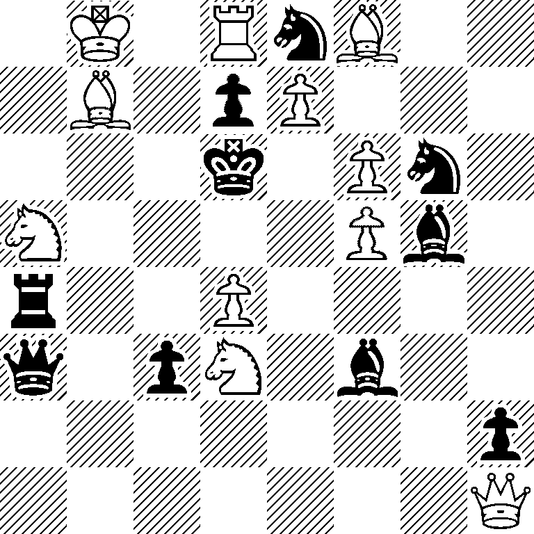1K1RnB2/1B1pP3/3k1Pn1/N4Pb1/r2P4/q1pN1b2/7p/7Q