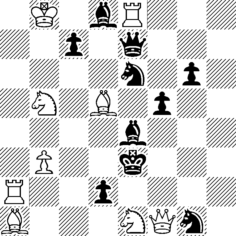 1K1bR3/2p1q3/4n1p1/1N1B1p2/4b3/1P2k3/R2p4/B3NQn1