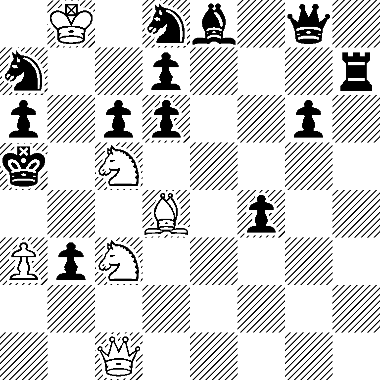 1K1nb1q1/n2p3r/p1pp2p1/k1N5/3B1p2/PpN5/8/2Q5