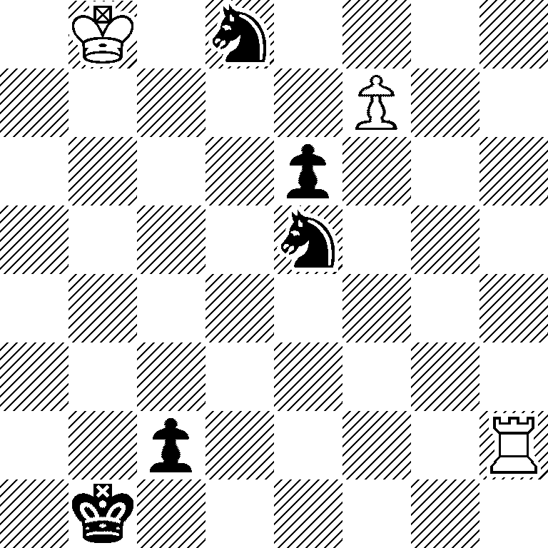 1K1s4/5P2/4p3/4s3/8/8/2p4R/1k6