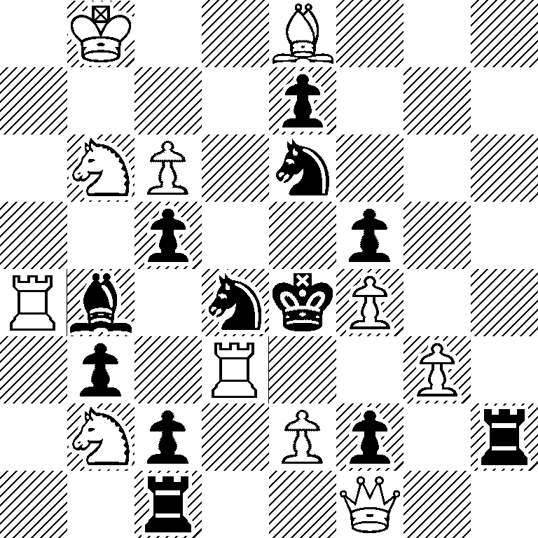 1K2B3/4p3/1NP1n3/2p2p2/Rb1nkP2/1p1R2P1/1Np1Pp1r/2r2Q2