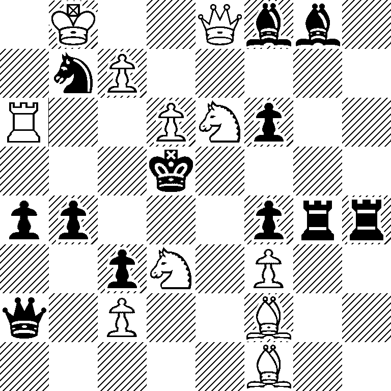 1K2Qbb1/1nP5/R2PNp2/3k4/pp3prr/2pN1P2/q1P2B2/5B2