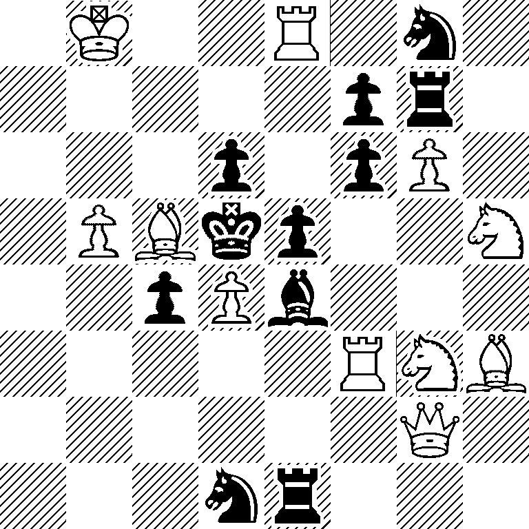 1K2R1n1/5pr1/3p1pP1/1PBkp2N/2pPb3/5RNB/6Q1/3nr3