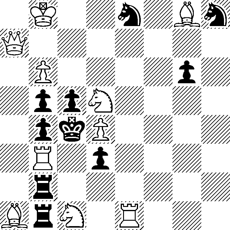 1K2n1Bn/Q7/1P4p1/1ppN4/1pkP4/1R1p4/1r6/BrN1R3