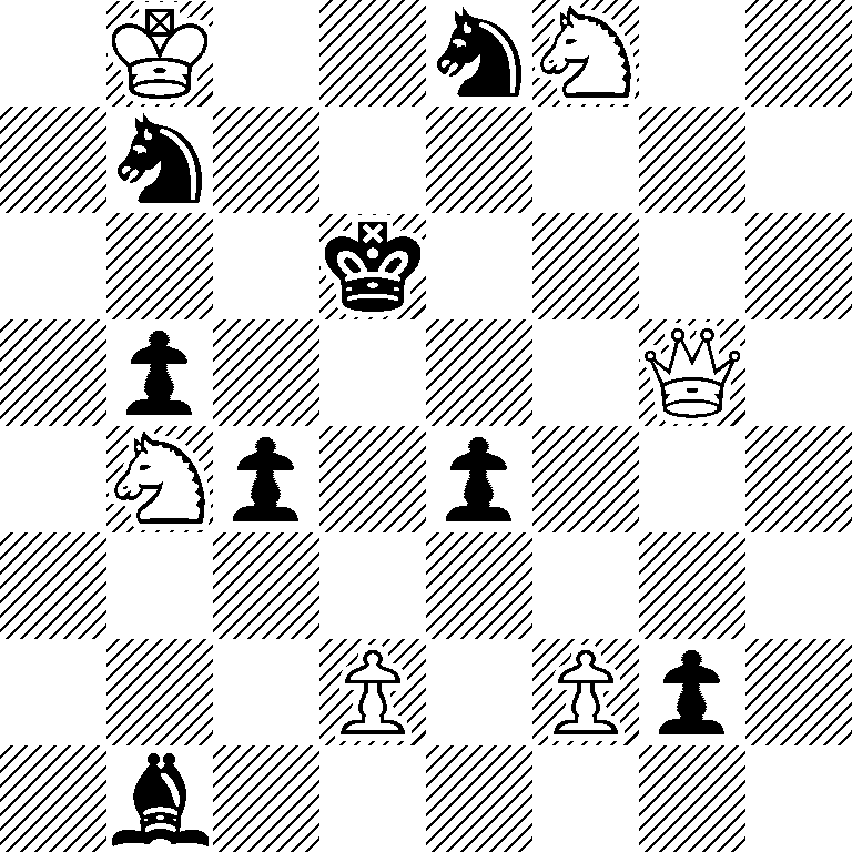 1K2nN2/1n6/3k4/1p4Q1/1Np1p3/8/3P1Pp1/1b6