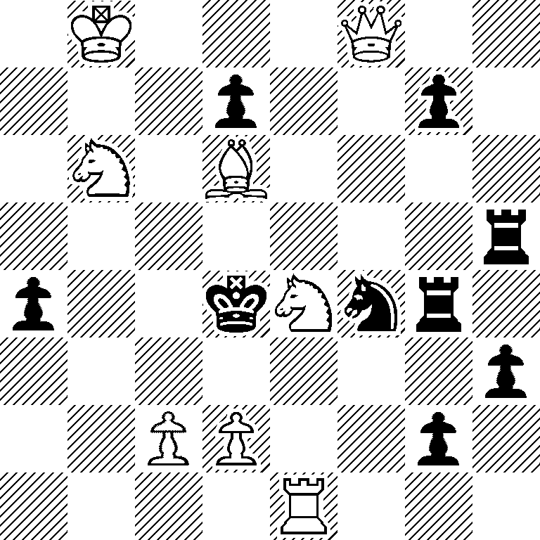 1K3Q2/3p2p1/1N1B4/7r/p2kNnr1/7p/2PP2p1/4R3