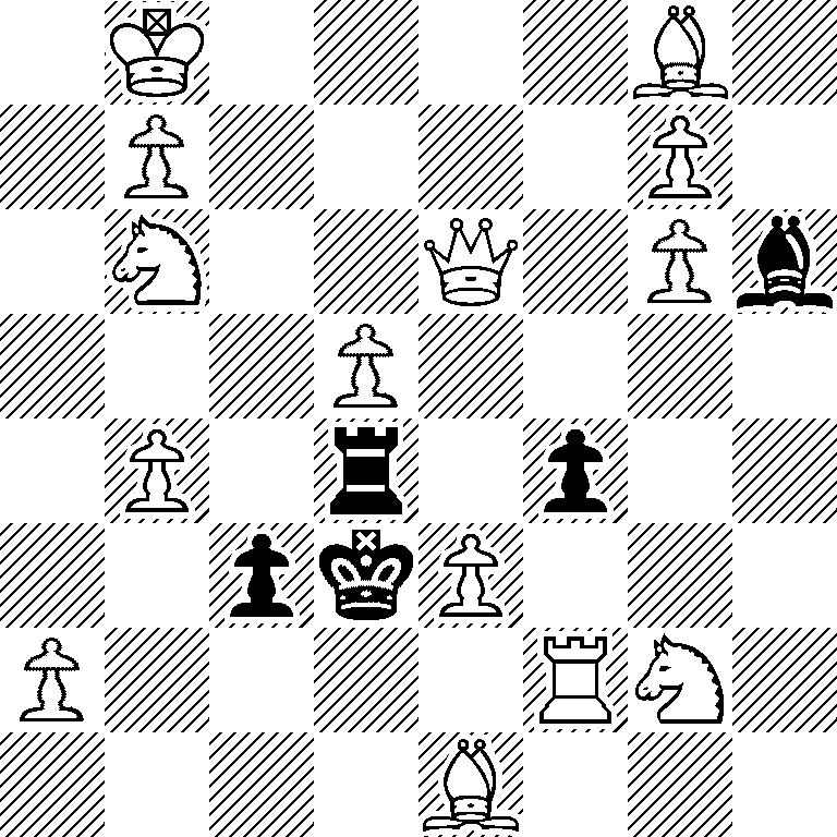 1K4B1/1P4P1/1N2Q1Pb/3P4/1P1r1p2/2pkP3/P4RN1/4B3