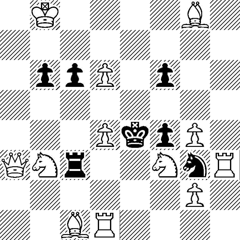 1K4B1/8/1ppP1p2/8/3PkpP1/QNr2NnR/6P1/2BR4